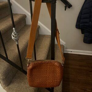 Loeffler Randall weaved leather crossbody bag w/ dust bag included